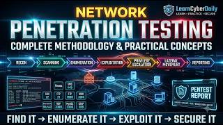 🔥 Network Penetration Testing Explained | Complete Methodology, Exploitation & Reporting
