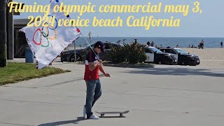 OLYMPIC COMMERCIAL FILMED AT VENICE BEACH CALIF FRIDAY SKATEBOARDER JAGGER EATON May 4, 2024