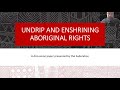 Undrip and enshrining aboriginal rightstreaty discussion paper 3 webinar