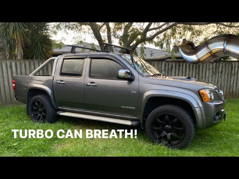 My 4JJ1 Colorado Gets a Custom Downpipe + EGR Delete! - YouTube