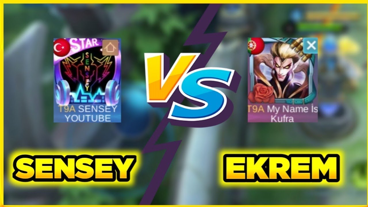 EKREM VS SENSEY 1V1 ÇOK BEKLENEN VS SONUNDA OLDU ÇOK EĞLENECEKSİNİZ Mobile Legends