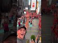 The Norway fans joined in on some Times Square yoga on Sunday night 🇳🇴
