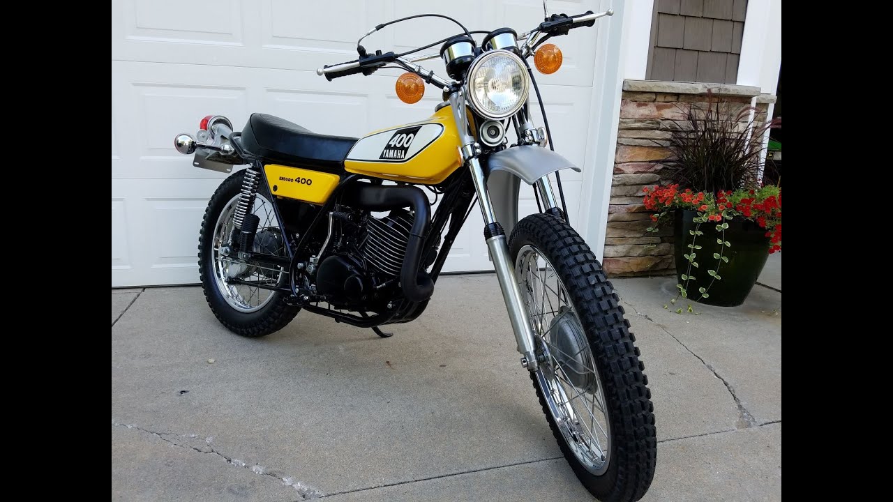 877 Original Miles Terry s 1975 Yamaha DT400B Start Up YouTube