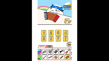 Bongo cat playing happy birthday with a squishy piano