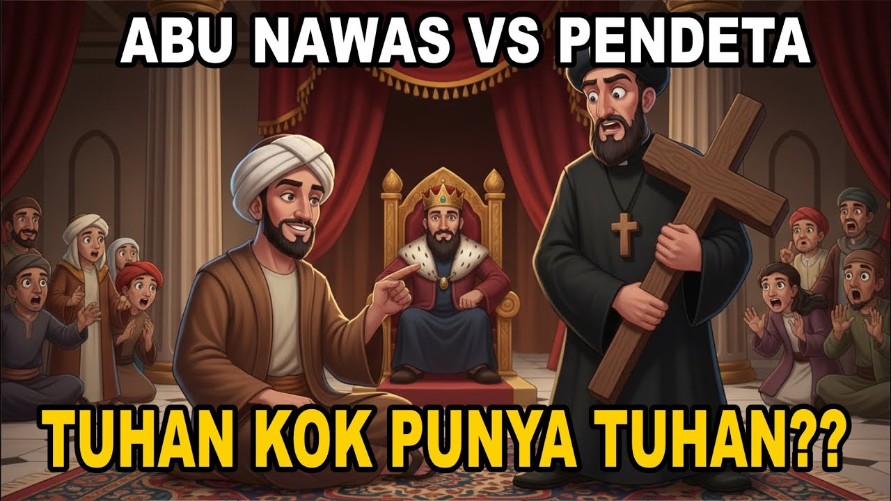 PENDETA TERDIAM SAAT DITANYA : Apakah Tuhanmu Punya Tuhan?? | KISAH LUCU ABU NAWAS
