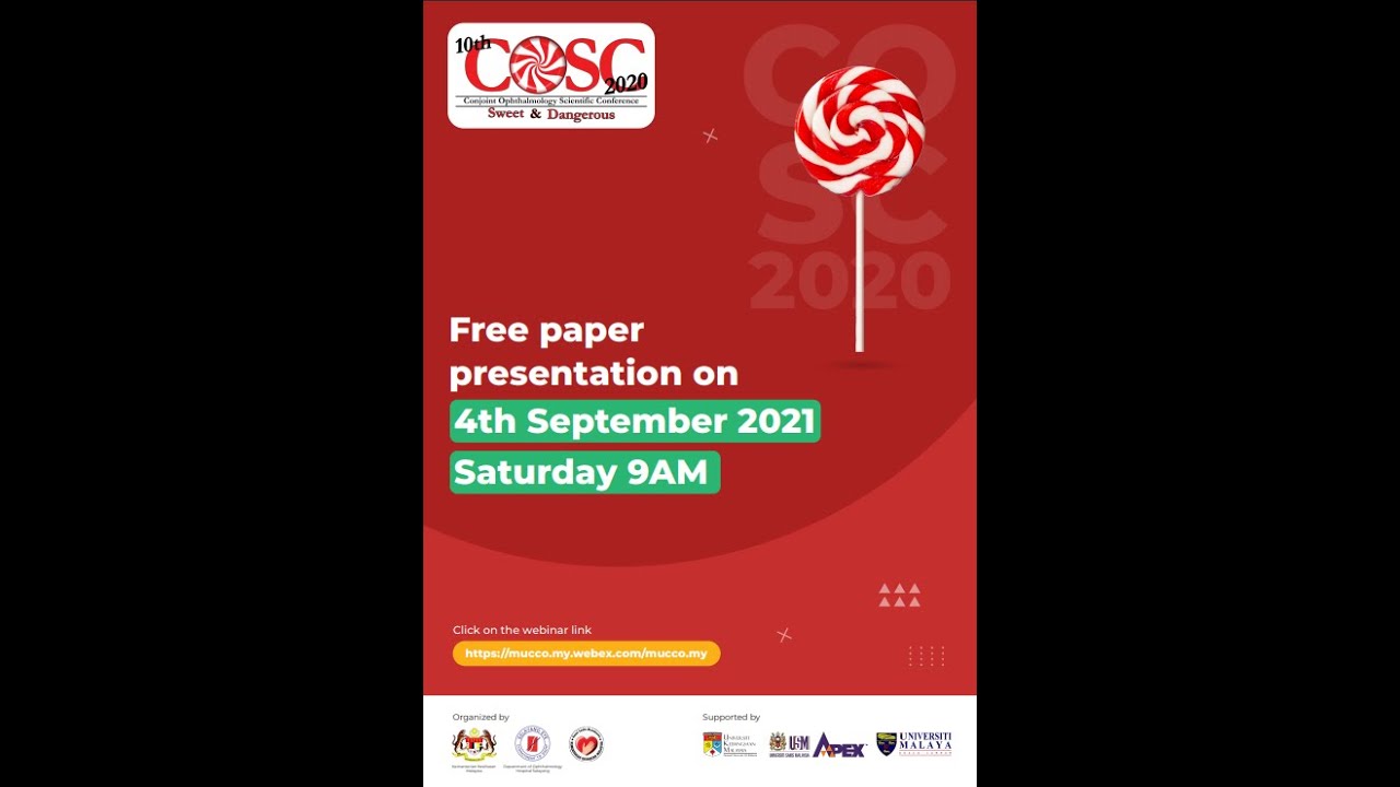 10th COSC 2020 sweet and dangerous: Free paper presentation.
