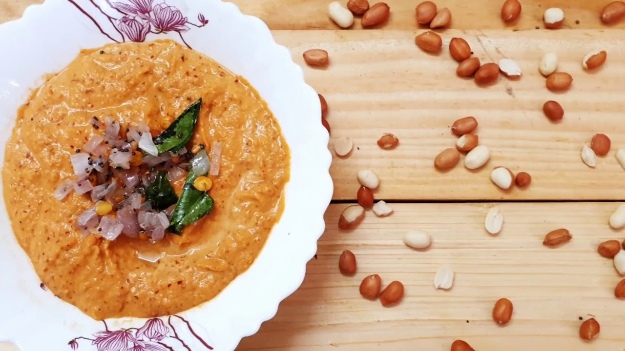 Groundnut chutney with Appe!!! Bored with idlis/ dosa and coconut