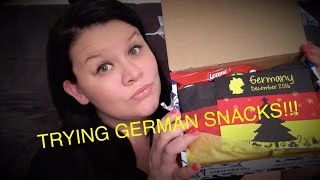 Trying German Snacks Univeral YUMS | Anna Marie