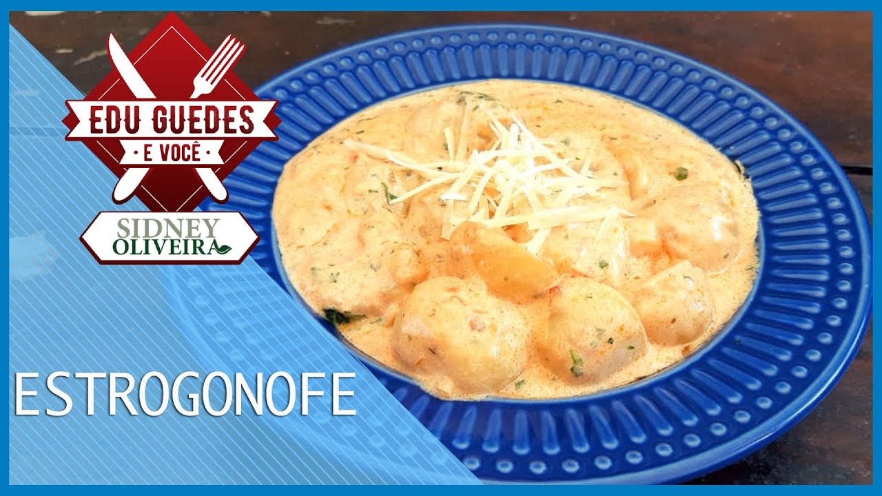 Edu Guedes ensina a preparar receitas de estrogonofe