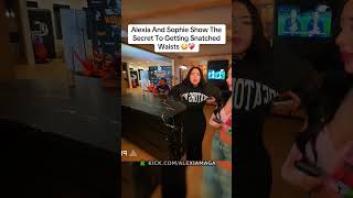 Alexia And Sophie Show The Secret To Getting Snatched Waists 😳❤️‍🩹 #alexiamaga #sophiemaga #fyp