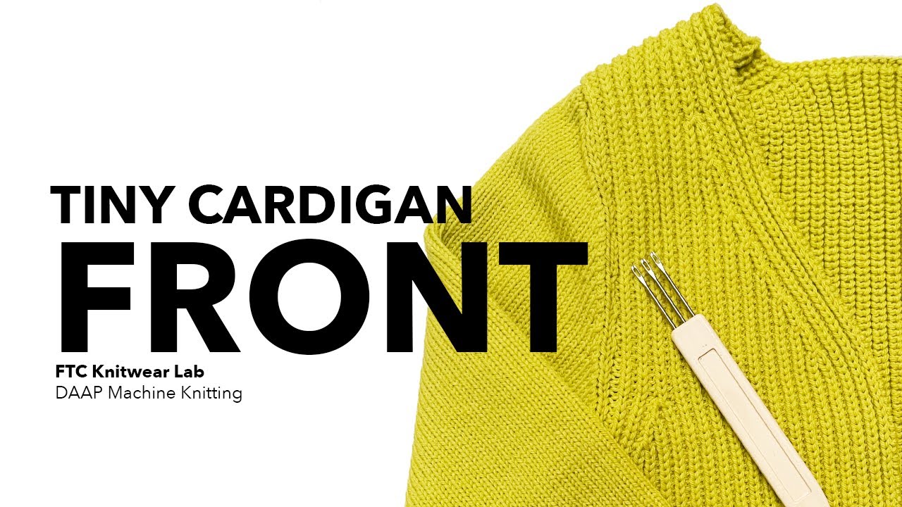 Tiny Cardigan Front - Knitting and Shaping
