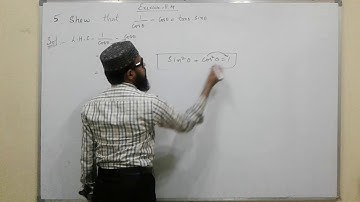 11.Trigonometry Exercise 11.4 (5th problem )