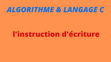algorithme & langage c en arabe darija - l