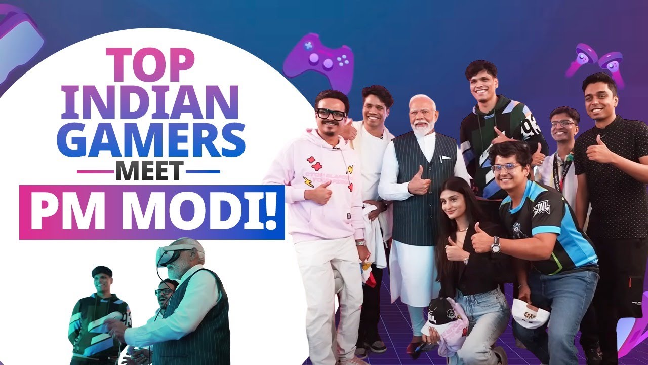 Indias top gamers meet PM Modi  Game On ft NaMo