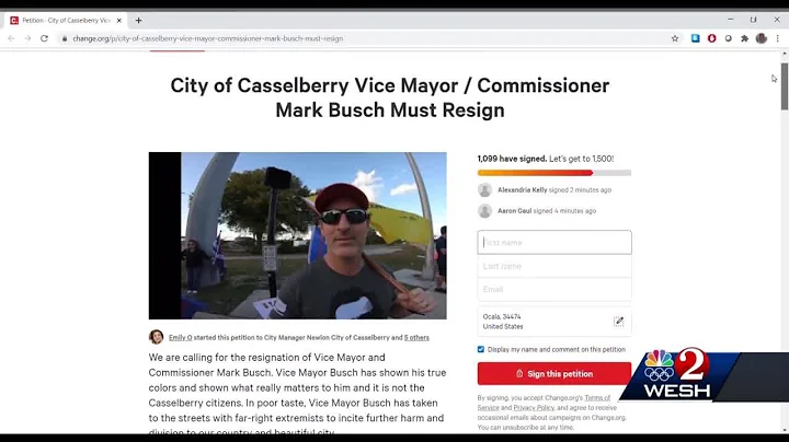 Petition calls for resignation of Casselberry Vice...