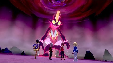 Catching Gigantamax Toxtricity in a Max Raid Battle - Pokémon Sword & Shield