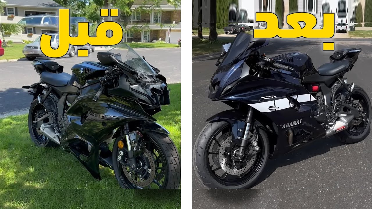 تصليح كامل حوادث ياماها | YAMAHA R7 2023