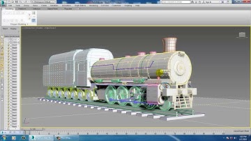 Tutorial on Modeling a Locomotive Engine in 3dsmax ( part 12)