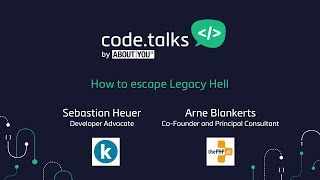 Famous code.talks 2017 - How to escape Legacy Hell Profile