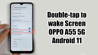 Double-tap to wake screen OPPO A55 5G Android 11 screenshot 5