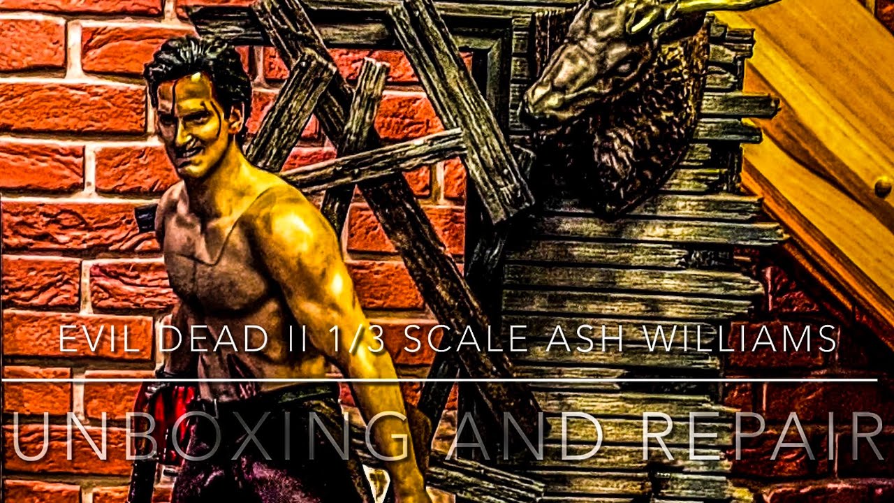 EVIL DEAD II 1/3 SCALE ASH WILLIAMS PRIME 1 UNBOXING AND REPAIR