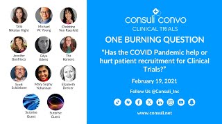 Has the COVID Pandemic help or hurt patient recruitment for Clinical Trials?