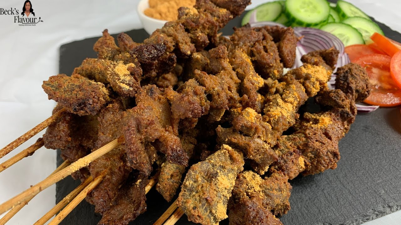 How to make Beef Suya Kebab Beef Kebab YouTube
