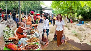Pchum Ben 2025 at Wat Tom Pagoda, Takeo Province, Cambodia, Countryside Street Food Tour, \& More