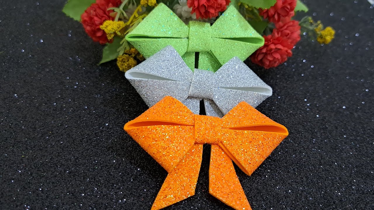 Diy Bow Making how To Make Bow Fomic Bow Making Glitter Foam Bow diy-bow-making-how-to-make-bow-fomic-bow-making-glitter-foam-bow