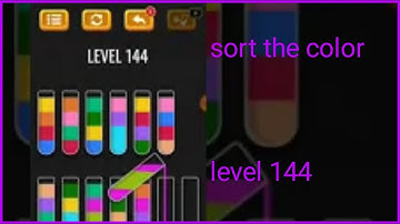 sort the color level 144