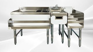 Bar equipment Combination Bar operator Underbar Ice Bin+Underbar Hand sink +cocktail rack FS30UH1212
