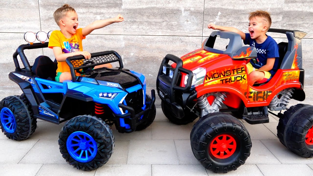 Vlad and Niki play with Monster Truck   Game for children