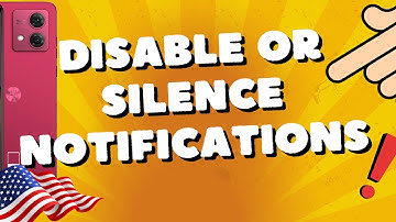How to disable or silence application notifications Motorola Moto G54 5G, G84, G73, G53, and Edge 40