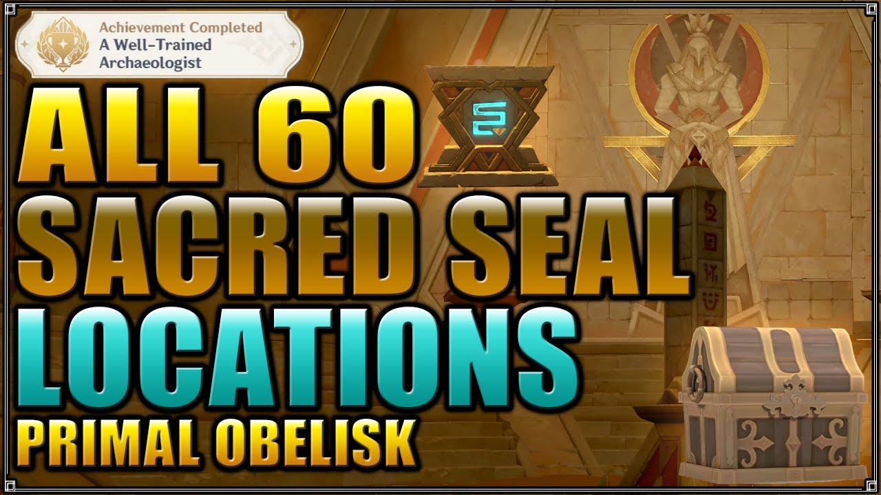 All 60 Sacred Seal Locations And All 10 Primal Obelisk - YouTube