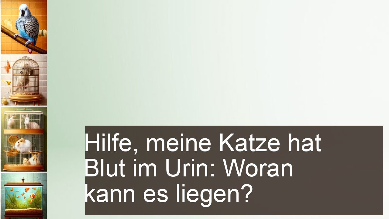 Katze Hat Blut Im Urin Hausmittel Symptome bei der Katze: Blut im Urin - YouTube