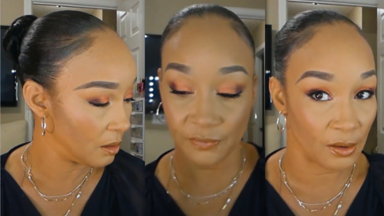 SOFT PEACHY SMOKEY EYESHADOW LOOK | COLOURPOP SWEET TALK EYESHADOW PALETTE