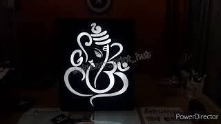 Customized Glossy Acrylic 3D Led Shree Ganesha Frame For Wall Hanging, Tabletop screenshot 3