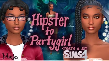 create a sim Hipster to Partygirl Sims 4