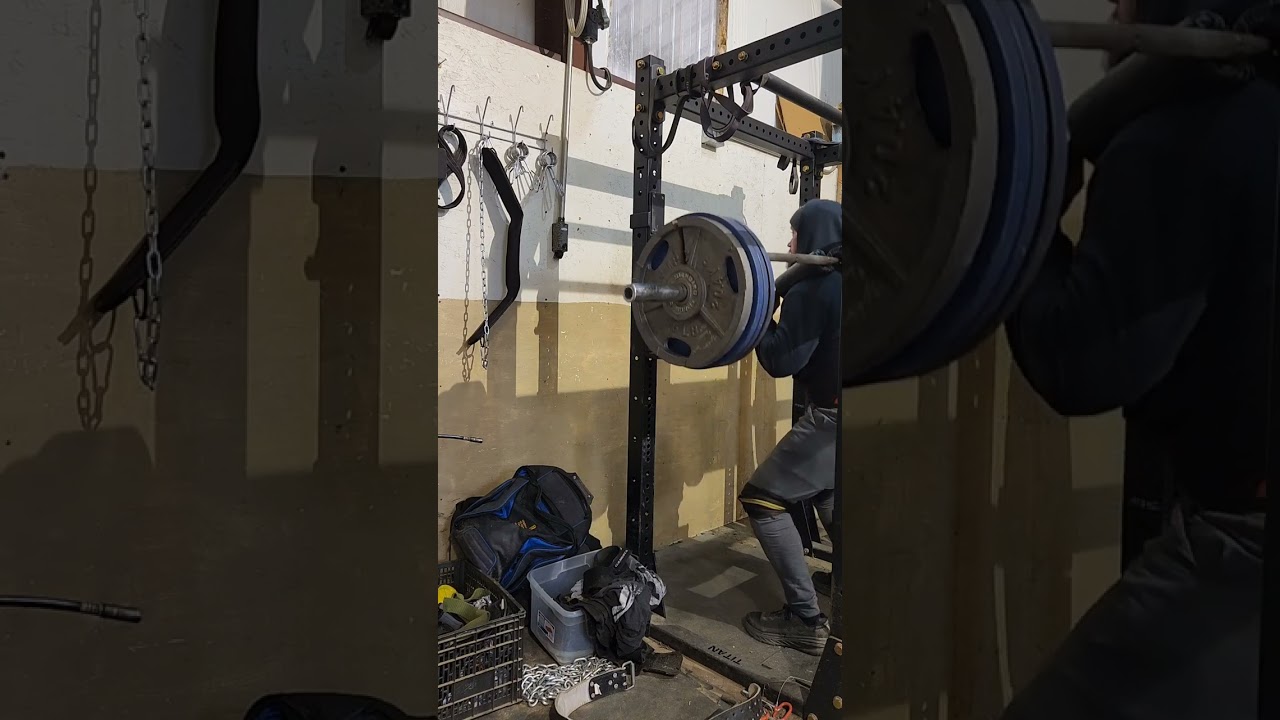 425 lb SSB Box Squat 5×5