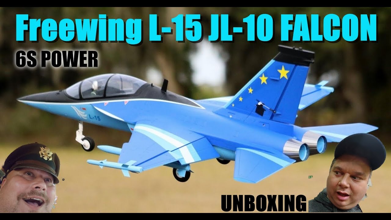 ホビーラジコン ENCHINE FALCON Freewing L-15 JL-10 Falcon 6S 64mm EDF Jet - PNP Unboxing - YouTube