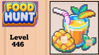 Food hunt pixel puzzle level 446  solution and walkthrough for gameplay 