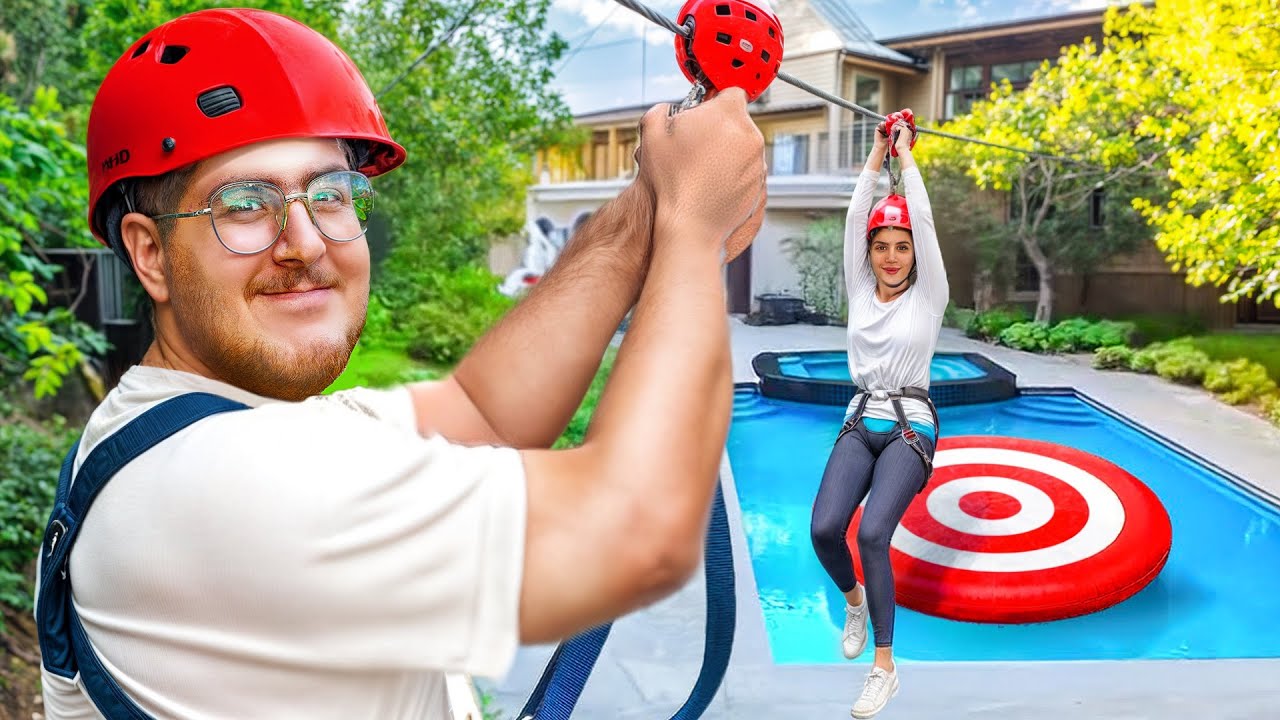 بلند ترین زیپ لاین ایران رو ساختم🧗‍♂️😱