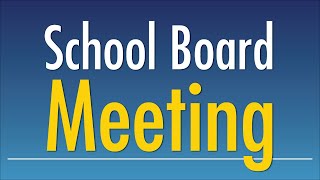 School Board Meeting October, 28 2025