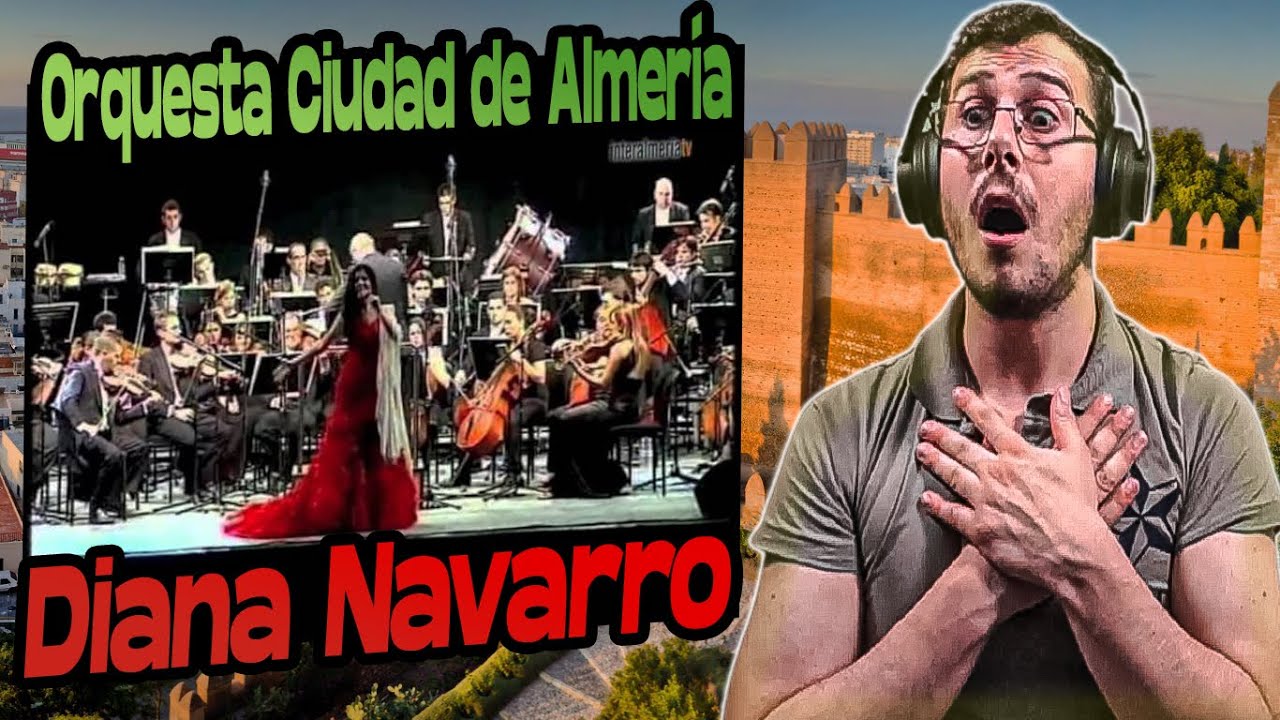 Italiano reacciona a Orquesta Ciudad de Almería con Diana Navarro 