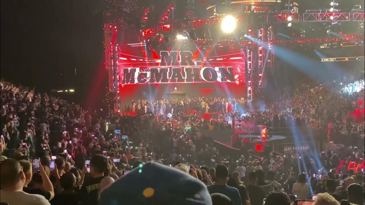 Vince McMahon Hall of Fame Entrance!! Live Crowd!! YouTube