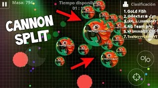 "EPIC CANNON SPLIT ~ Better Skills" Agar.io Mobile • Rush Mode (Best Moments)
