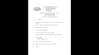 April 29 2025 Kennebunk Light and Power District Board of Trustees Meeting
