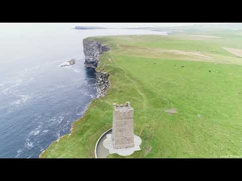 Kitcheners Monument : Drone footage around Marwick Head, Orkney mainland.