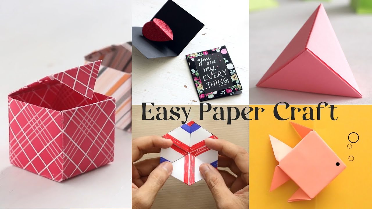 Paper Craft Ideas / Easy Paper Craft / Easy Crafts / Easy Art And
