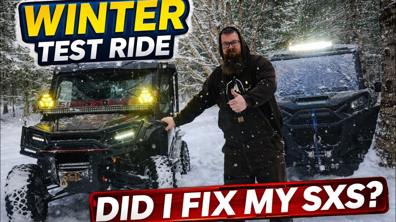 506SXS и квадроцикл - Удалось ли мне починить свой SXS? Тест-драйв зимой в снежную бурю.
